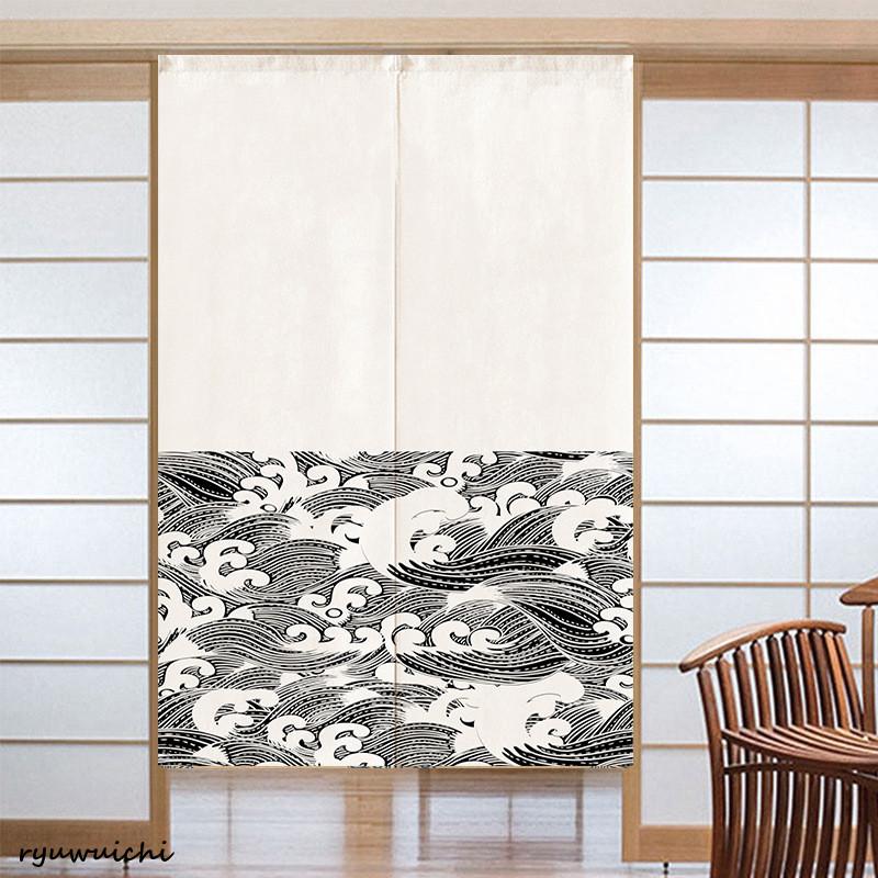 和風暖簾 自然の風景 モダン 植物 和風 70*120cm 北欧 厚手 のれん インテリア インテリア雑貨 居酒屋 のれん 遮熱断熱 80*120cm 暖簾 170cm丈 半間幅