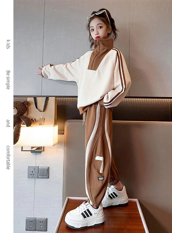 HOT!!!子供服 女の子 ジャージ 長袖 パーカー ロングパンツ セットアップ ゆったり カジュアル スポーツウェア ガールズ キッズ 女児 トップス ズボン ダンス スポーツ 春秋冬 韓国風 部屋