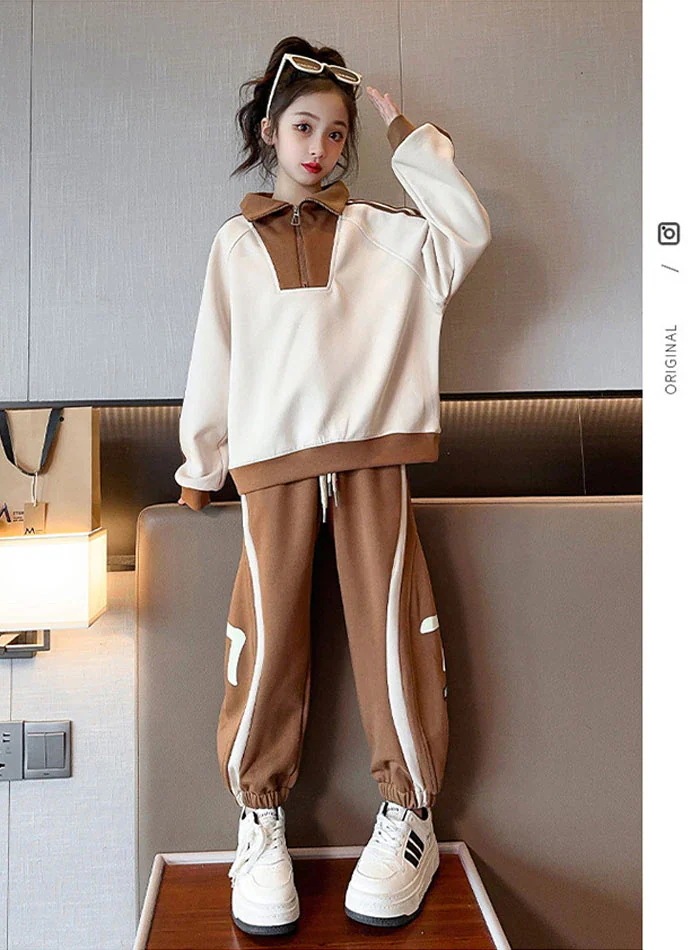 HOT!!!子供服 女の子 ジャージ 長袖 パーカー ロングパンツ セットアップ ゆったり カジュアル スポーツウェア ガールズ キッズ 女児 トップス ズボン ダンス スポーツ 春秋冬 韓国風 部屋