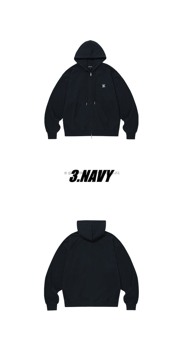 Qoo10] WOOALONG Signature hood zip-u