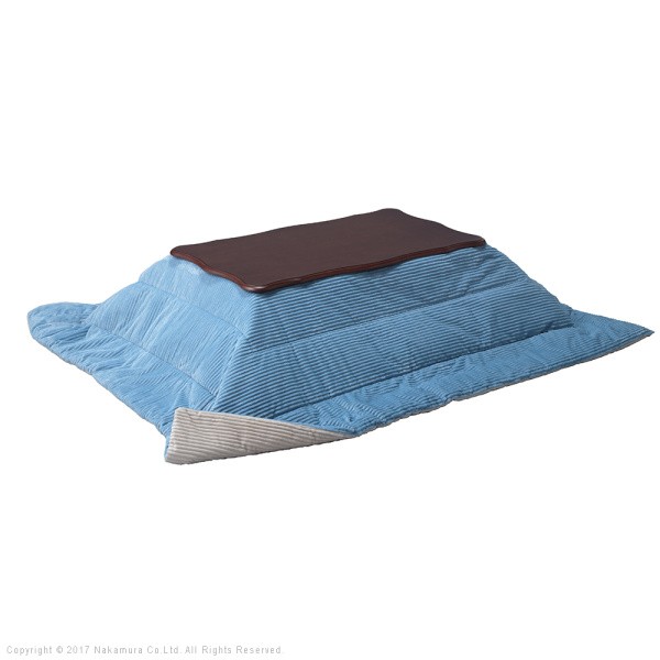 ねこ脚こたつテーブル こたつ布団 2点セット 105x60cm 継ぎ脚 長方形 姫系テーブル リバーシブル保温綿入りコーデュロイこたつ掛布団 セット