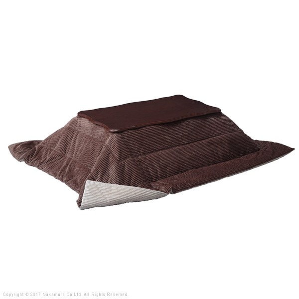 ねこ脚こたつテーブル こたつ布団 2点セット 105x60cm 継ぎ脚 長方形 姫系テーブル リバーシブル保温綿入りコーデュロイこたつ掛布団 セット