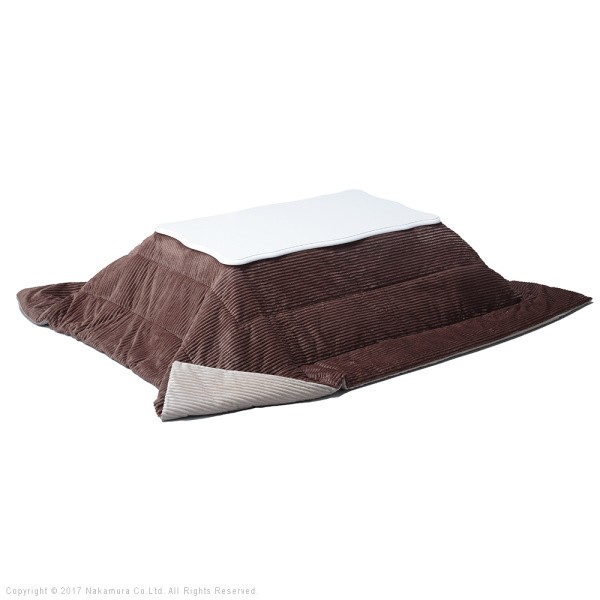 ねこ脚こたつテーブル こたつ布団 2点セット 105x60cm 継ぎ脚 長方形 姫系テーブル リバーシブル保温綿入りコーデュロイこたつ掛布団 セット