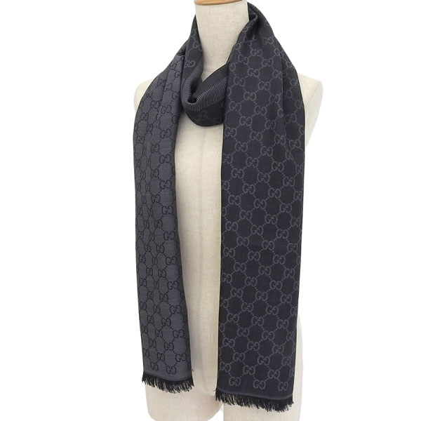 グッチ マフラー レディース アウトレット ストール スカーフ ウール シルク ブラック GGWEBLONG 2823903G7041062 GUCCI グッチ マフラー レディース アウトレット ストール スカーフ ウール シルク ブラック GGWEBLONG 2823903G7041062 GUCCI