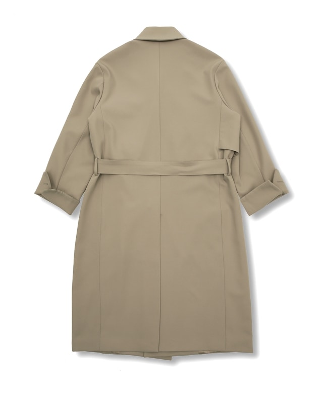 [SPERONE] Minimal Open Line Trench Coat Man