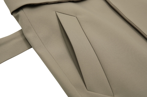 [SPERONE] Minimal Open Line Trench Coat Man