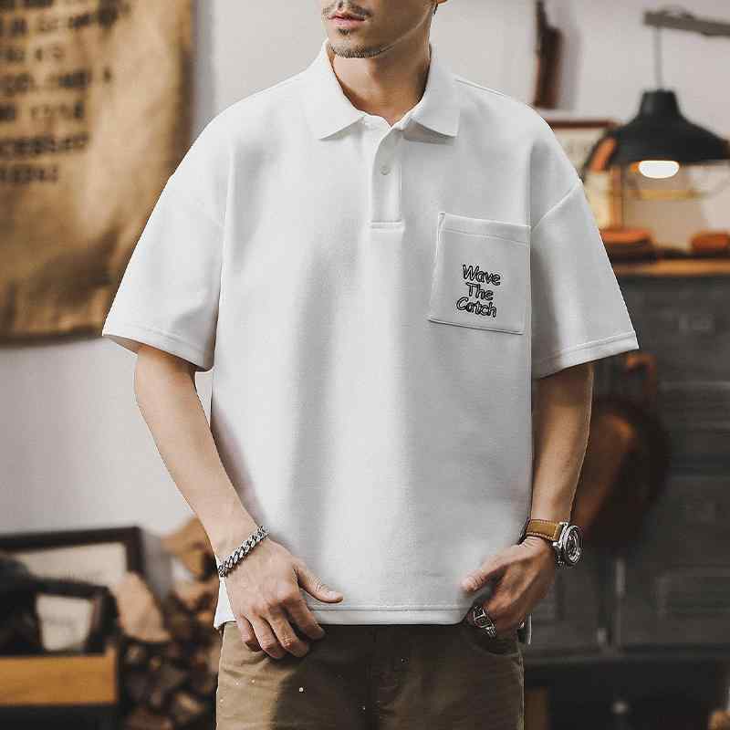 ポロシャツ アメリカン メンズ 半袖 Tシャツ 男性用 夏 カジュアル 半袖 Tシャツ ベーシック 綿 ホワイト ブルー グリーン アメカジ ポロシャツ アメリカン メンズ 半袖 Tシャツ 男性用 夏 カジュアル 半袖 Tシャツ ベーシック 綿 ホワイト ブルー グリーン アメカジ