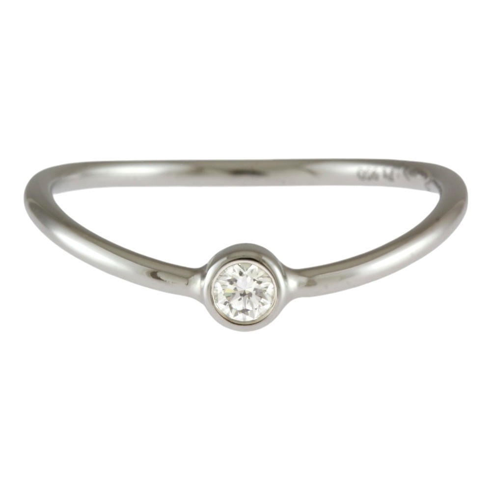 ティファニー ウェーブ シングルロウ ダイヤモンド リング 指輪 7.5号 Pt950プラチナ ダイヤモンド TIFFANY&Co. 中古 美品 ティファニー ウェーブ シングルロウ ダイヤモンド リング 指輪 7.5号 Pt950プラチナ ダイヤモンド TIFFANY&Co. 中古 美品