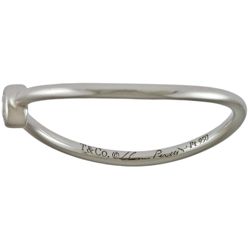 ティファニー ウェーブ シングルロウ ダイヤモンド リング 指輪 7.5号 Pt950プラチナ ダイヤモンド TIFFANY&Co. 中古 美品 ティファニー ウェーブ シングルロウ ダイヤモンド リング 指輪 7.5号 Pt950プラチナ ダイヤモンド TIFFANY&Co. 中古 美品