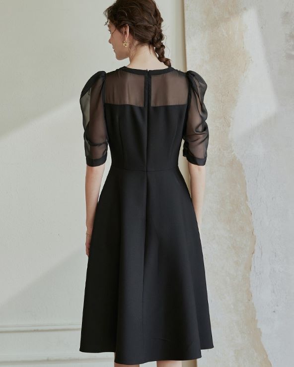 パフスリーブフレアワンピス ワンピース 入園式 ワンピ 結婚式 二次会 入学式 大人 上品 卒業式 OL パーティードレス ドレス フォーマル パフスリーブフレアワンピス ワンピース 入園式 ワンピ 結婚式 二次会 入学式 大人 上品 卒業式 OL パーティードレス ドレス フォーマル