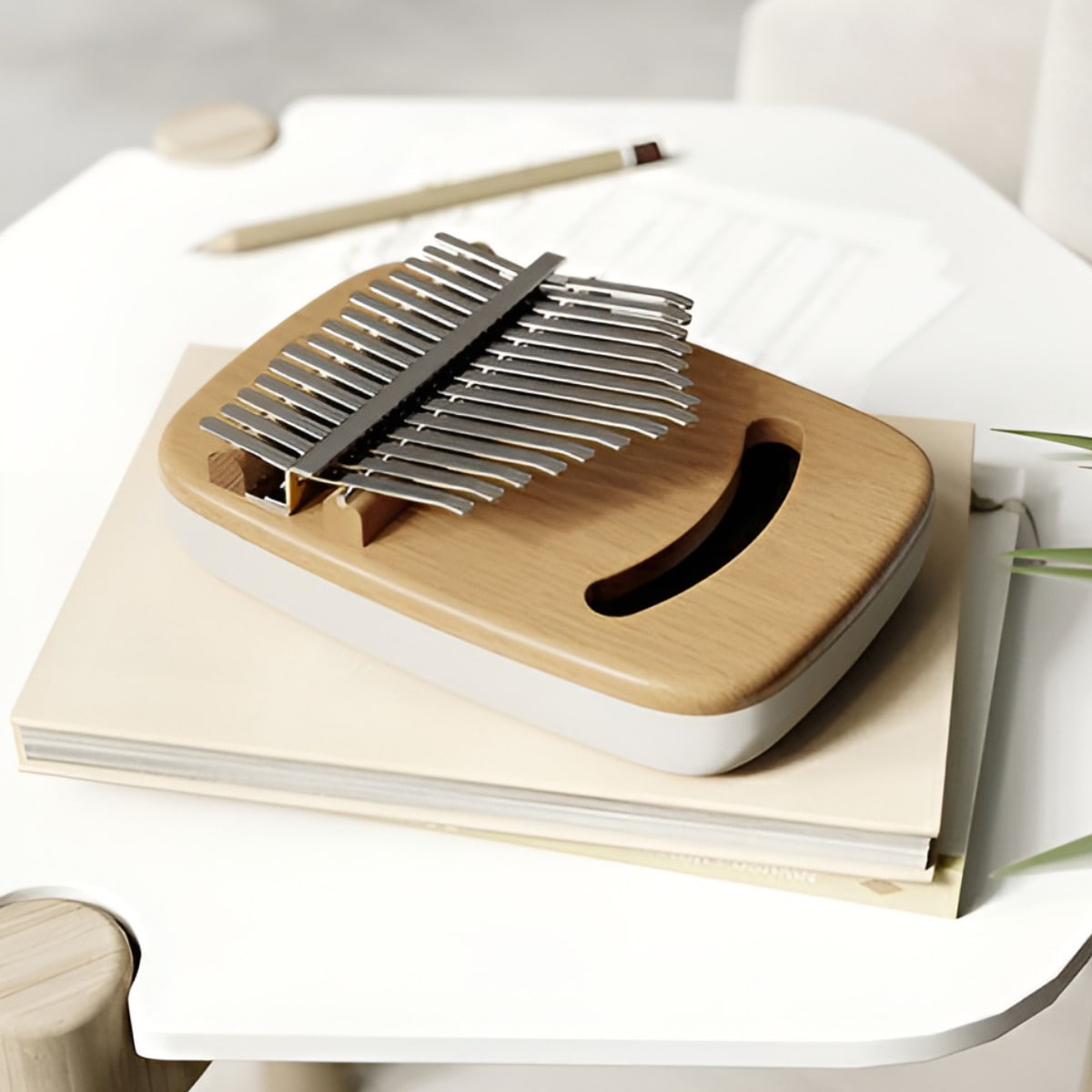 Umbra カリンバ 15キー 天然木 おしゃれ 初心者 サムピアノ 親指ピアノ 子供 プレゼント 楽器 民族楽器 ブナ インテリア 鍵盤楽器 音楽 かわいい 指ではじく 初心者向け 癒し