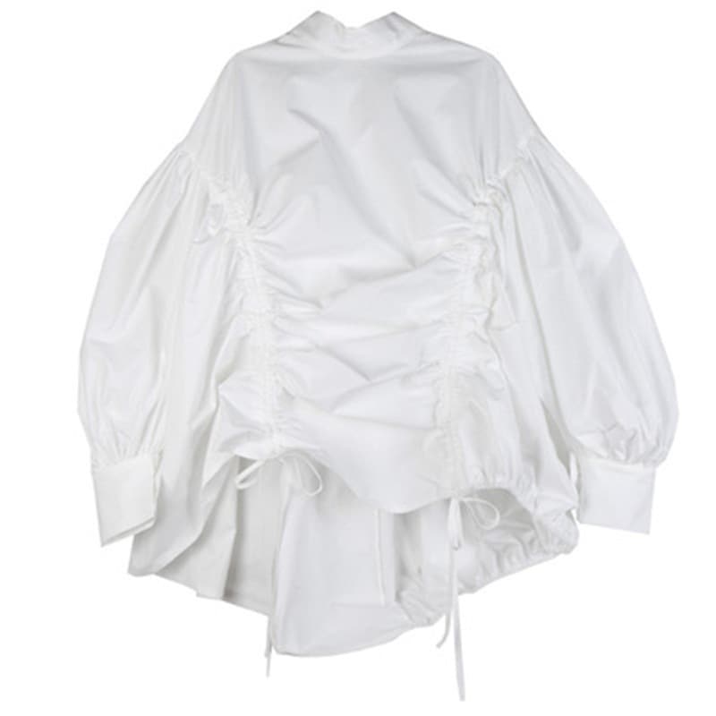 ワンピース春2025新型女性小衆デザイン2着ロープ提灯蓬蓬蓬立襟中長タイプワンピース ワンピース春2025新型女性小衆デザイン2着ロープ提灯蓬蓬蓬立襟中長タイプワンピース