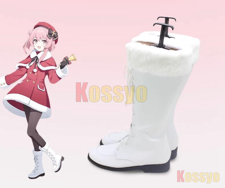 コスプレ靴 鷲見セリナ ブルーアーカイブ 下駄 シューズ 長靴 コスプレ クリスマス ハロウィン