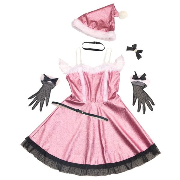 [クリスマスコスプレ/コスプレ衣装] XM コフレシャルム ピンクグリッターサンタ