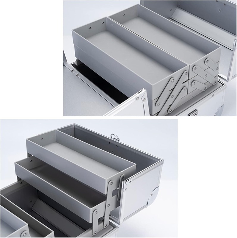 化粧品収納ボックス コスメボックス 大容量 プロ式 アルミ 持ち運び メイクボックス コスメ収納 整理簡単 小物入れ スキンケア製品の保管 多機能化粧品ケース 防水防塵 旅行