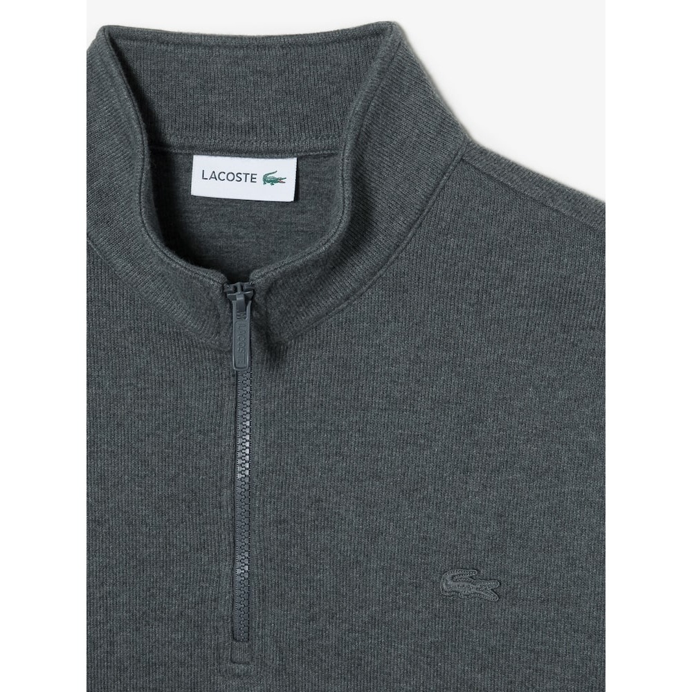 LACOSTE メンズセーター風ハーフジップスウェットシャツ SH097E-54N 050 Q2NSH097E-54N050 LACOSTE メンズセーター風ハーフジップスウェットシャツ SH097E-54N 050 Q2NSH097E-54N050