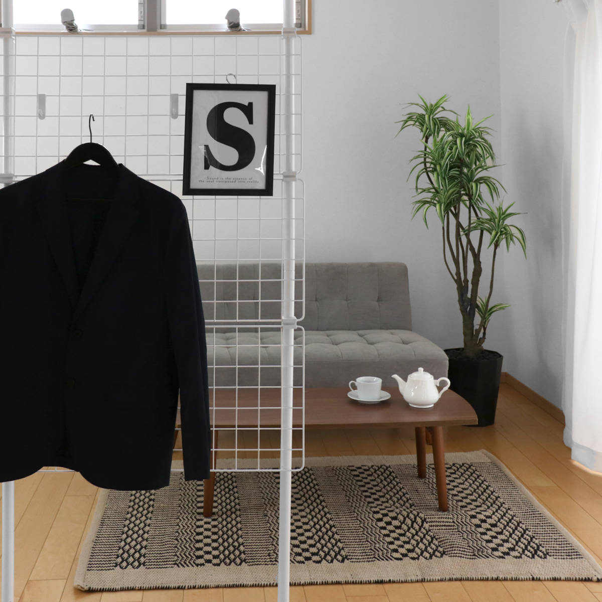 突っ張り パーテーション 突ぱりネット間仕切り 幅70cm 突っ張りラック ワイヤーネット 突っ張り パーテーション 突ぱりネット間仕切り 幅70cm 突っ張りラック ワイヤーネット