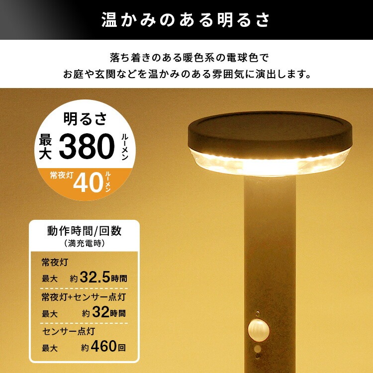 工事不要! ガーデン ソーラー センサー ライト 5W丸型 ソーラー発電 メンテナンス不要 3種類の点灯 暗くなると自動点灯 新生活 引っ越し 家具 インテリア 模様替え 工事不要! ガーデン ソーラー センサー ライト 5W丸型 ソーラー発電 メンテナンス不要 3種類の点灯 暗くなると自動点灯 新生活 引っ越し 家具 インテリア 模様替え