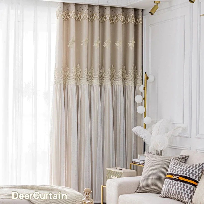 韓国ファッション カーテンセット遮光カーテン+レース2枚組/ レースカーテン 断熱 遮光 省エネ レースカーテン/ UVカット防音 北欧風 かわいい ホームデザイン 韓国ファッション カーテンセット遮光カーテン+レース2枚組/ レースカーテン 断熱 遮光 省エネ レースカーテン/ UVカット防音 北欧風 かわいい ホームデザイン