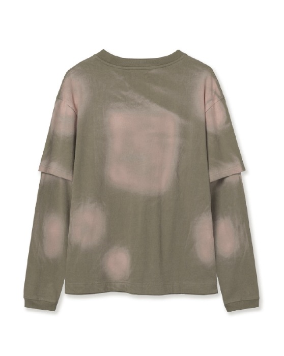 Tシャツ・カットソー [AEAE]FADED LAYERED L/S [SAGE GREEN] [FADED LAYERED L/S aeae】 FADED LAYERED L/S : SAGE GREEN Tシャツ・カットソー