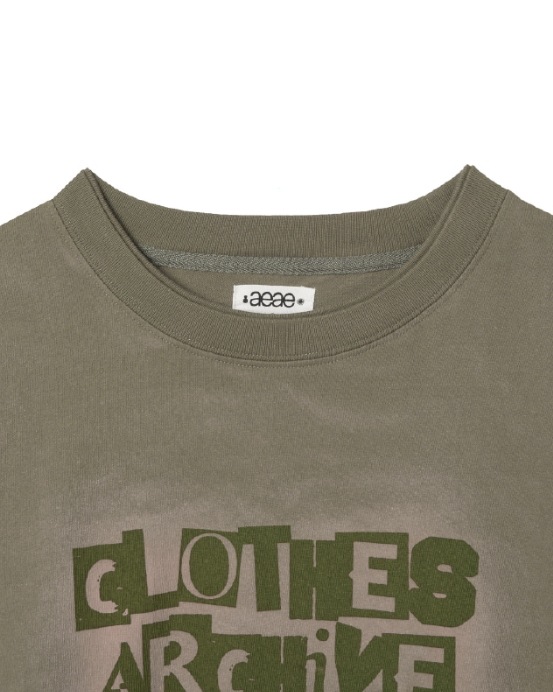 Tシャツ・カットソー [AEAE]FADED LAYERED L/S [SAGE GREEN] [FADED LAYERED L/S aeae】 FADED LAYERED L/S : SAGE GREEN Tシャツ・カットソー