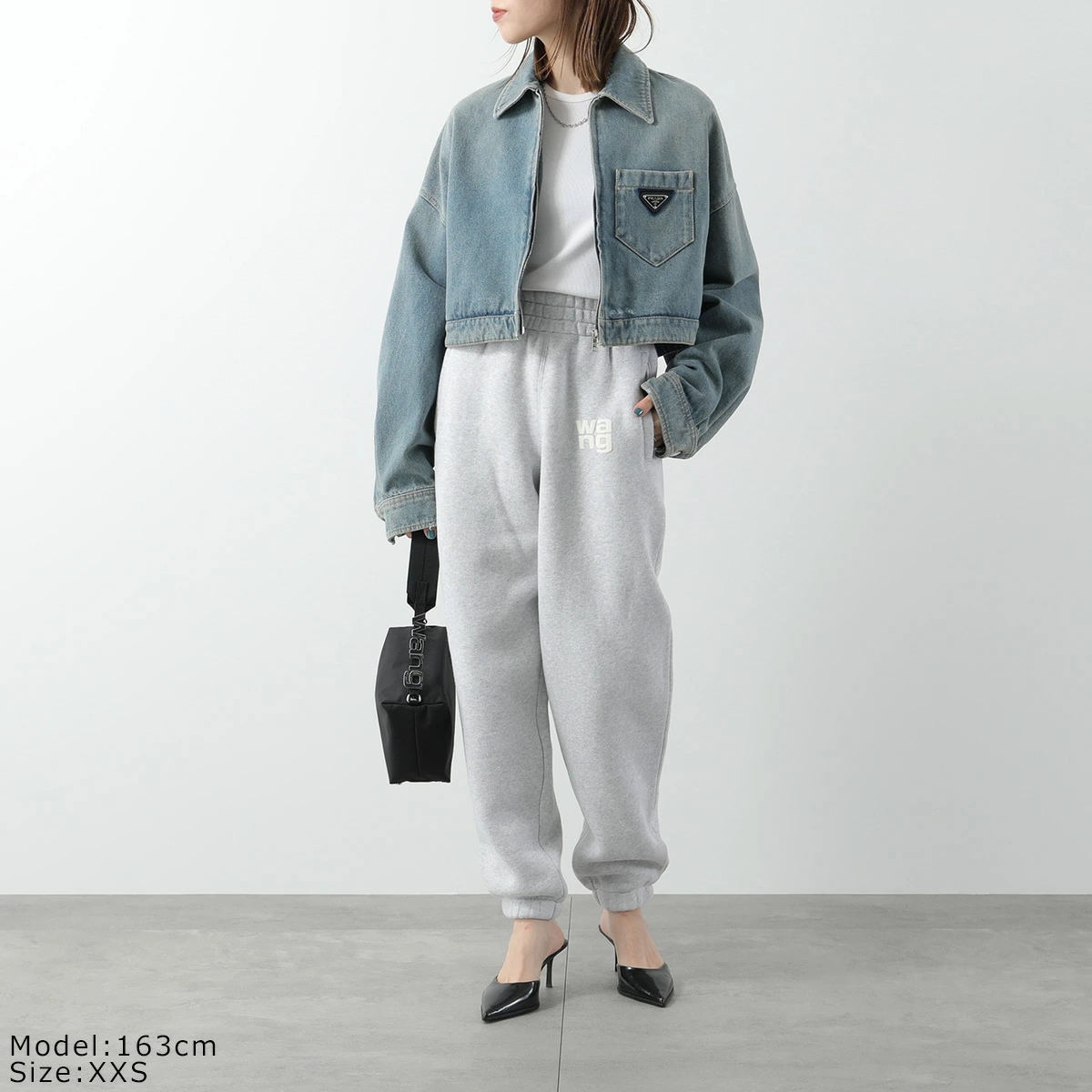 ALEXANDER WANG アレキサンダーワン スウェットパンツ 4CC3224348 レディース パフロゴ 裏起毛 カラー2色