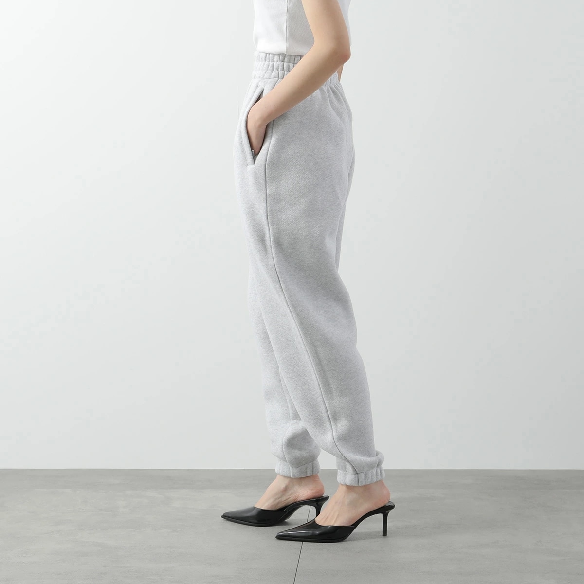 ALEXANDER WANG アレキサンダーワン スウェットパンツ 4CC3224348 レディース パフロゴ 裏起毛 カラー2色