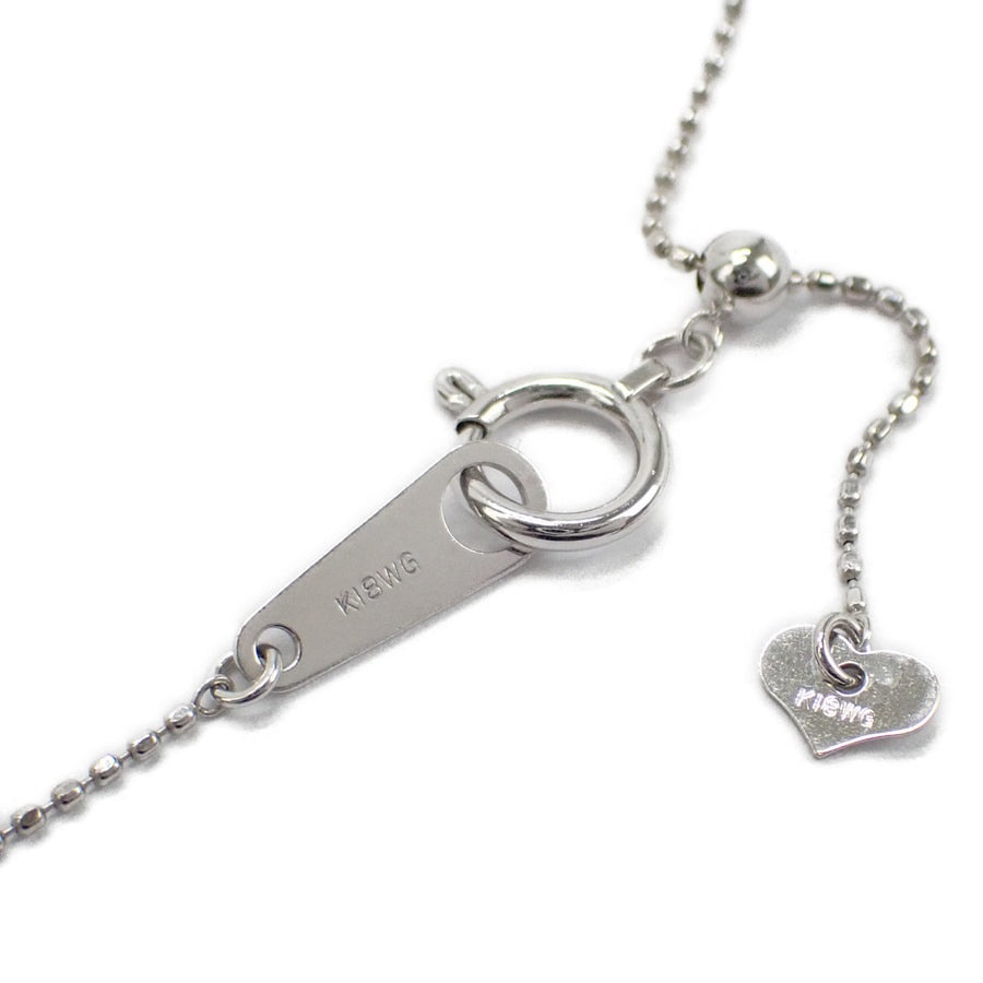 K18WG デザイン ネックレス ダイヤ 0.31/0.25ct K18WG デザイン ネックレス ダイヤ 0.31/0.25ct