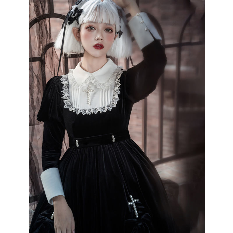 今年人気のロリータSALE 薔薇のプロローグskビート販売機ゴシック風ロリータフィッシュボーンショートハロウィンロリータワンピース公演着 ドレス