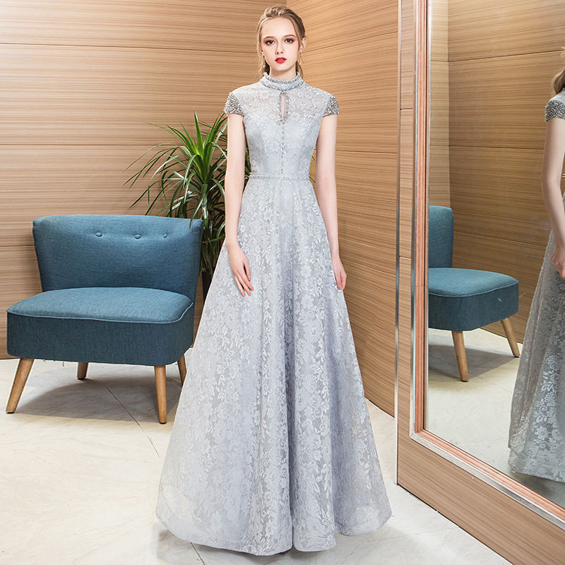 送料無料 パーティードレス 結婚式 ワンピース longdress ロングドレス 詰襟 ワンピース ノースリーブ ウェディングドレス ウエディング ドレス 二次会 花嫁 ブライズメイド お呼ばれ ワン