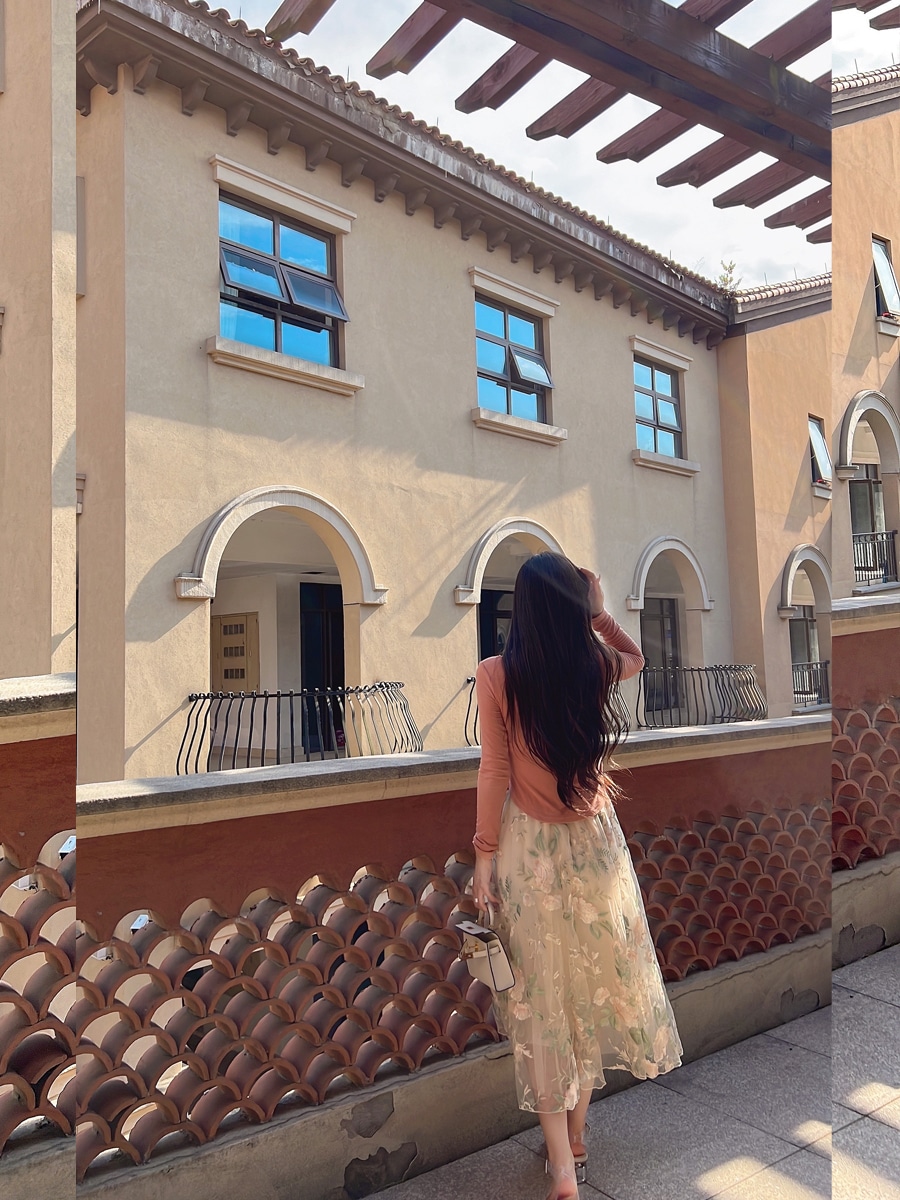 スカート レディース チュールスカート 韓国 フレアスカート 花柄スカート ロングスカート 2色 ミモレ丈 レース チュール 刺繍 花柄 透け感 切り替え Aライン ウエストゴム かわいい 大人可愛い