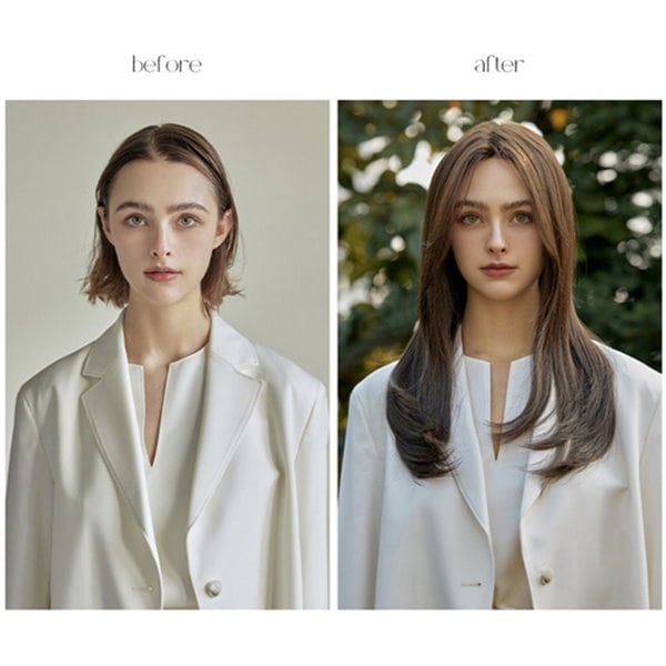 Qoo10] ピンクエイジ セミ手植えフルウィッグ) セミレイヤード