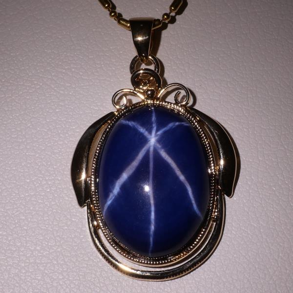 スターサファイア ペンダントトップ YG イエローゴールド ペンダント