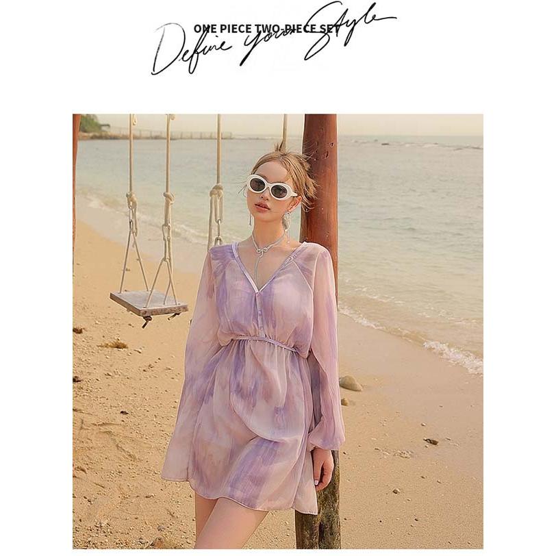 【1～3日で出荷】水着 レディース 体型カバー タンキニ 水着 UVカット ワンピース ぽっちゃり 大きいサイズ かわいい ショートパンツ 着痩せ パッド付 ビーチ 海デート 韓国風