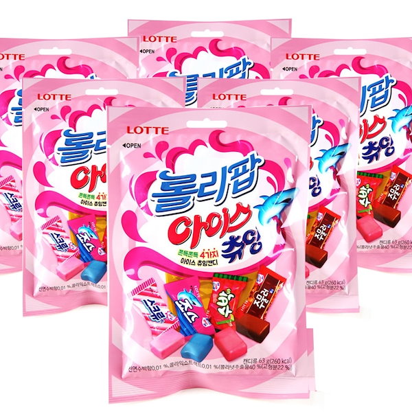 韓国のお菓子 LOTTE ロッテ ロリポップキャンディー - 菓子