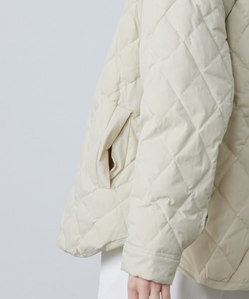 ダウン ダウンジャケット 「ELOOPS」オーバーサイズ マットキルティングジャケット レディース メンズ