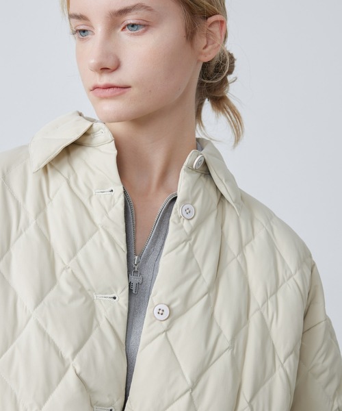 ダウン ダウンジャケット 「ELOOPS」オーバーサイズ マットキルティングジャケット レディース メンズ