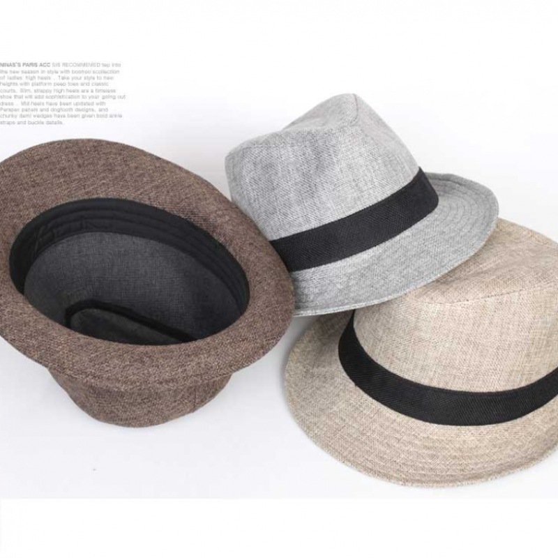 (ニナスパリ) ボカシリネンマタッチメンズフェドラミディアムカット (9SS146)