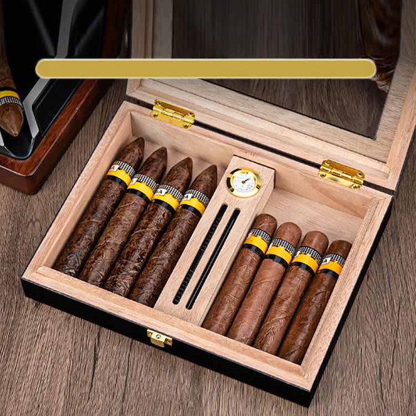 Qoo10] 【目玉商品～超人気】葉巻ケース 葉巻 木