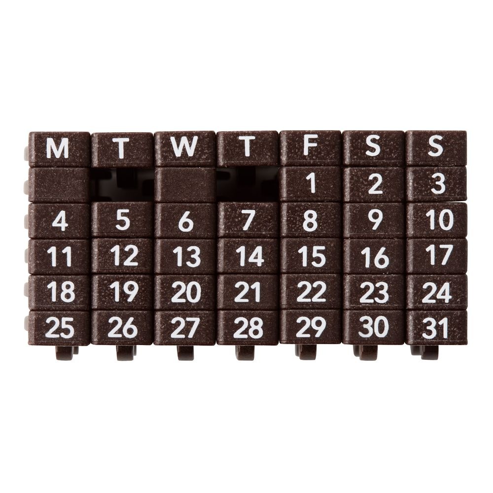 （まとめ買い）連結数字スタンプ 万年カレンダー 英語 GRJ-5ACE [x3]