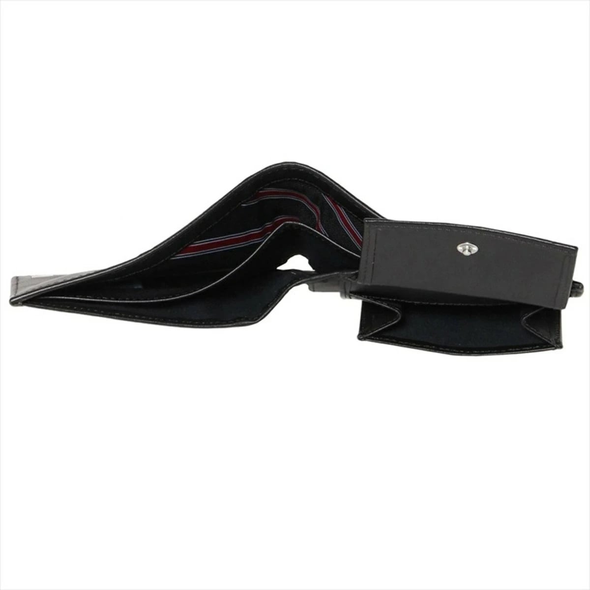 TOMMY HILFIGER AM0A00651-002-BK トミー ヒルフィガー 二折財布小銭入付 カーフスキンレザー ブラック TOMMY HILFIGER AM0A00651-002-BK トミー ヒルフィガー 二折財布小銭入付 カーフスキンレザー ブラック