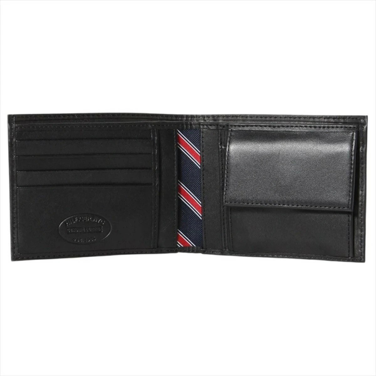 TOMMY HILFIGER AM0A00651-002-BK トミー ヒルフィガー 二折財布小銭入付 カーフスキンレザー ブラック TOMMY HILFIGER AM0A00651-002-BK トミー ヒルフィガー 二折財布小銭入付 カーフスキンレザー ブラック