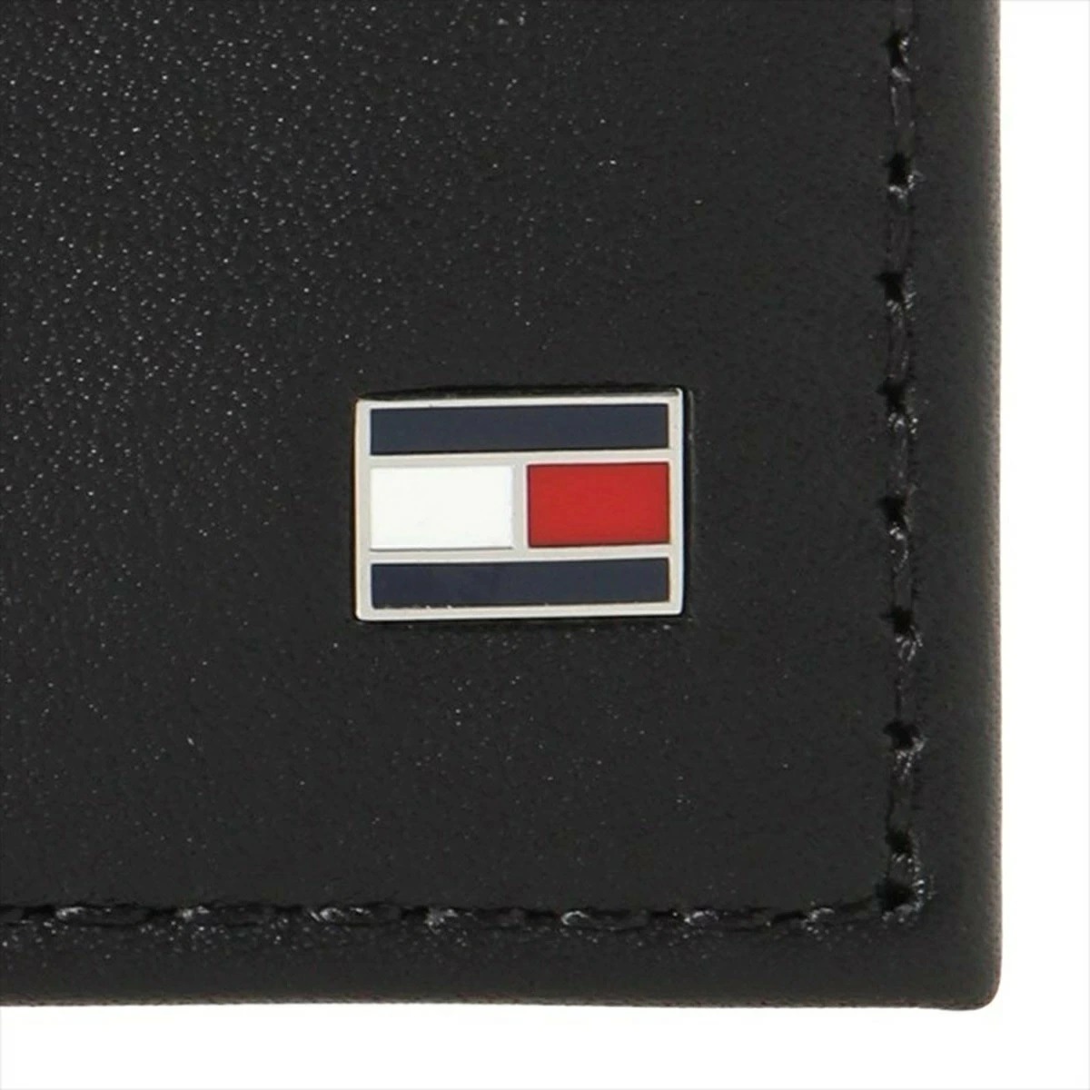 TOMMY HILFIGER AM0A00651-002-BK トミー ヒルフィガー 二折財布小銭入付 カーフスキンレザー ブラック TOMMY HILFIGER AM0A00651-002-BK トミー ヒルフィガー 二折財布小銭入付 カーフスキンレザー ブラック