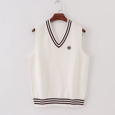 Qoo10] スクールベスト ニット スカート セータ : レディース服