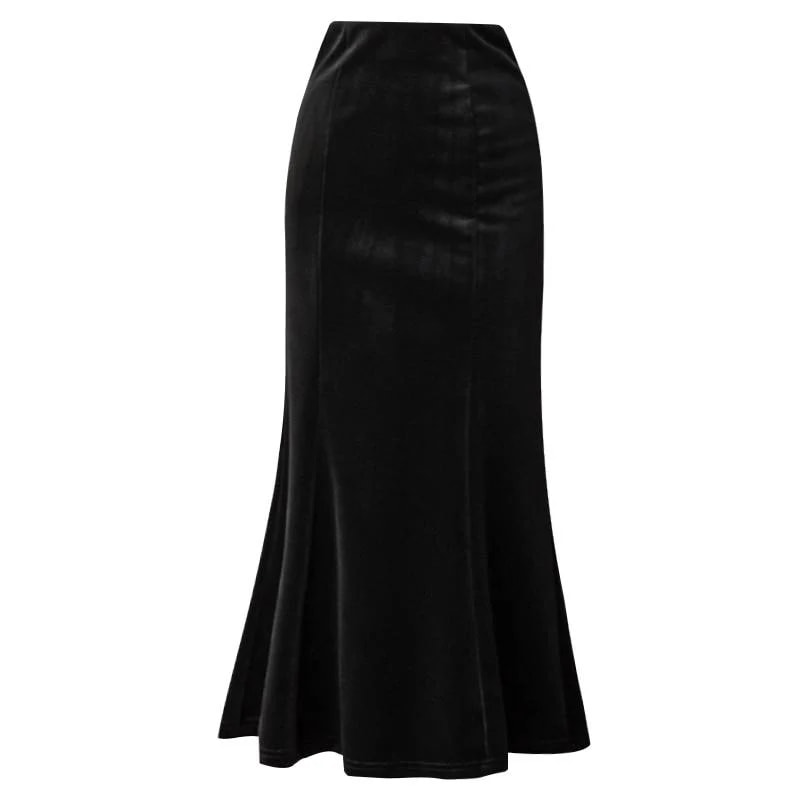 スカート タイトスカート マーメイドスカート ロングスカート ミモレ スリム 細身 マーメイド バックファスナー 中厚手 ベロア 大人可愛い きれいめ シンプル 上品 こなれ感 ガーリー カジュアル スカート タイトスカート マーメイドスカート ロングスカート ミモレ スリム 細身 マーメイド バックファスナー 中厚手 ベロア 大人可愛い きれいめ シンプル 上品 こなれ感 ガーリー カジュアル