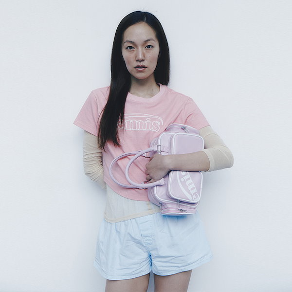 emis Tシャツ ピンクホワイト emis Tシャツ ピンクホワイト