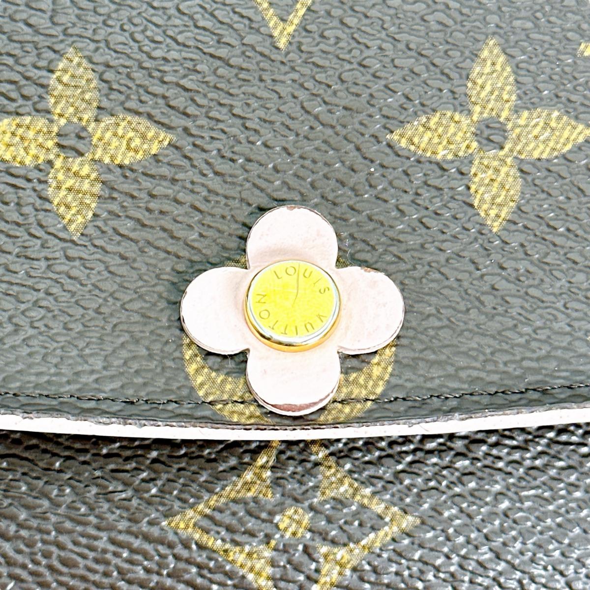 M64202 ポルトフォイユ・エミリー モノグラム 長財布 ブラウン