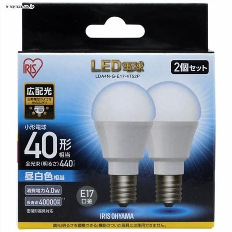 【公式】 LED電球 E17 広配光タイプ 40W形相当 LDA4N-G-E17-4T52P LDA4L-G-E17-4T52P 10個セット メガ割