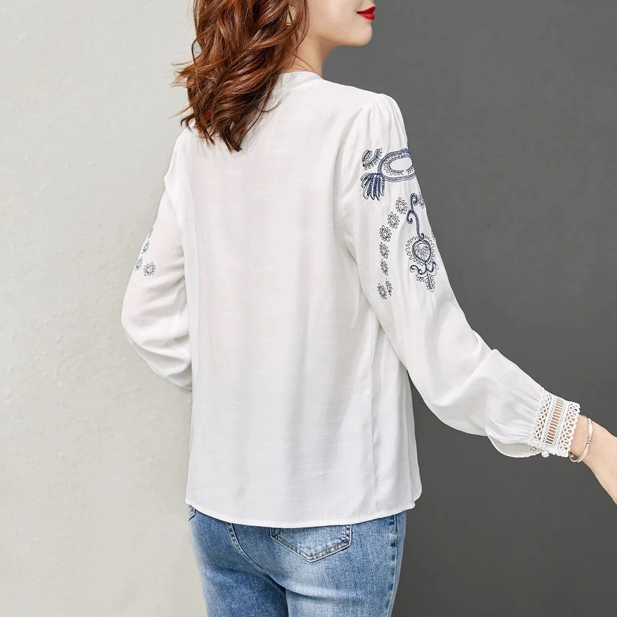 シャツレディース 【10点セット】韓国ファッション 長袖ブラウストップスKK80040 服