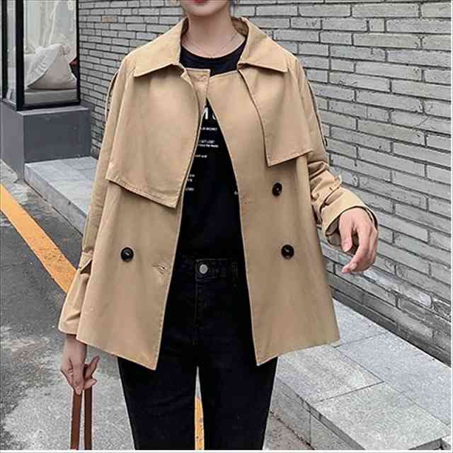 【即納】トレンチコート スプリングコート レディース アウター 大きいサイズ ライトアウター フォーマル ママコート ジャケット 上品 美シルエット 通勤 オフィス 大人可愛い おしゃれ カジュアル